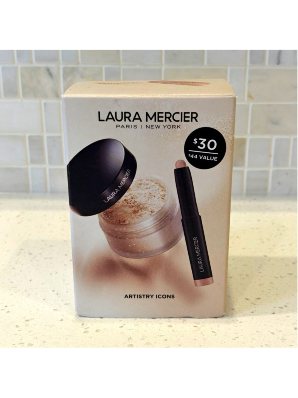 Laura Mercier Artistry Icons Translucent Powder Set - Translucent & Rosegold